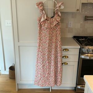 Opt size large pink floral dresss